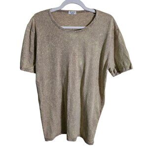 M.I.D.A. Undici Made In Italy Neutral Beige Tee Shirt Size L